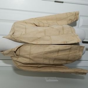 Chamois Suede S Light Tan Over Shirt